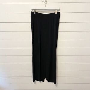 A pea in the pod | Maternity Black Slit Back Stretch Maxi Skirt Size Small